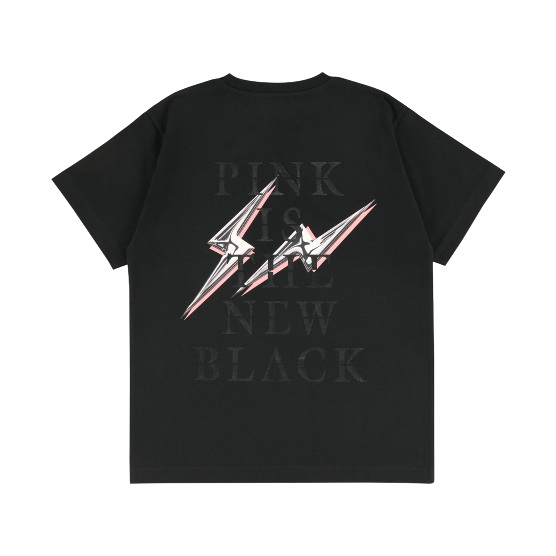 프라그먼트 x 블랙핑크 썬더 티셔츠 블랙(Fragment x Blackpink T-Shirt Thunder Black)