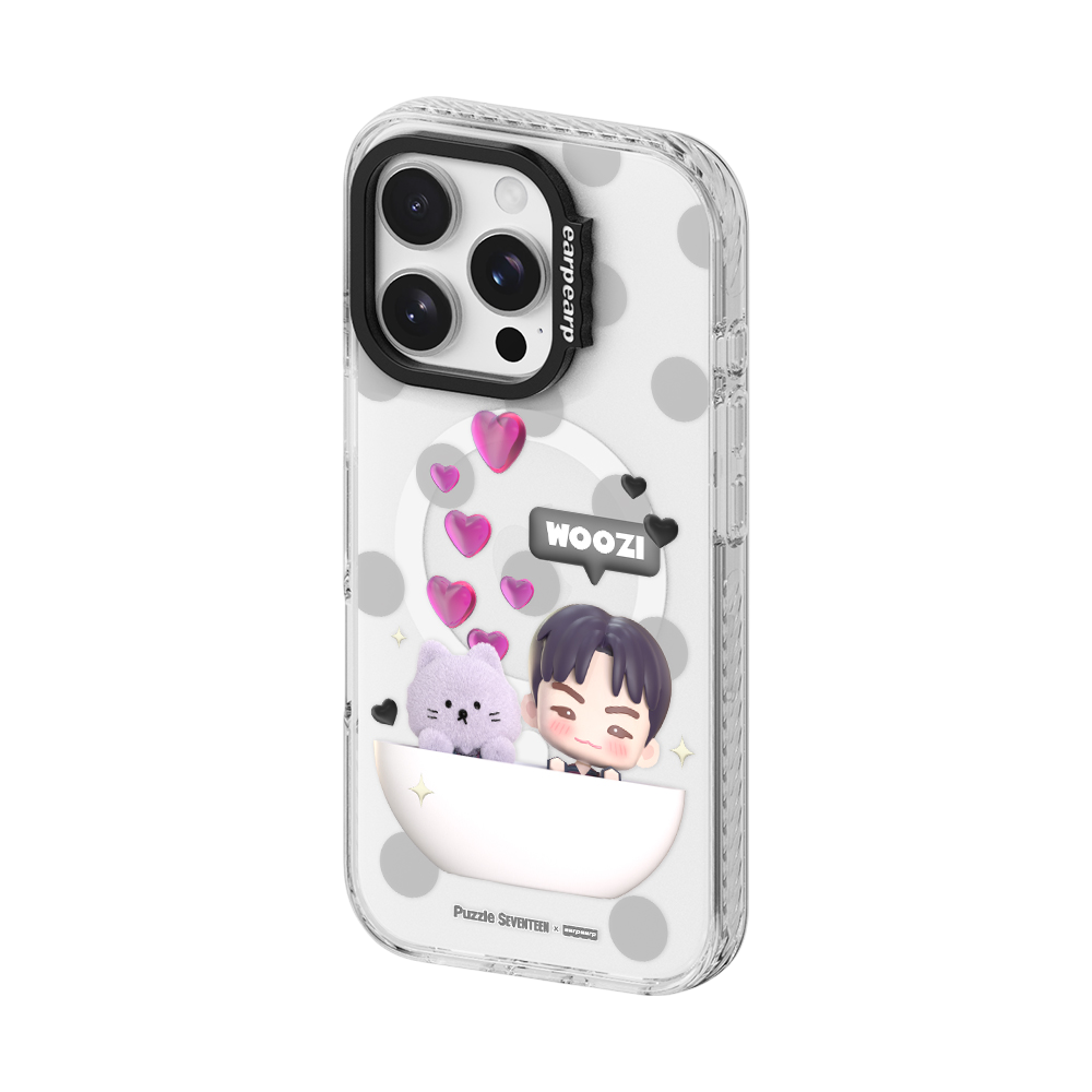 E2512_0185 [Puzzle SEVENTEEN X EARP EARP] Magsafe Wave Label+ Clear (WOOZI)