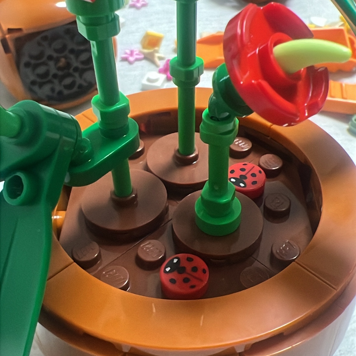 Lego Tiny Plants, earpearp Good Things Take Time Rug Blue 착용 스타일 - 3