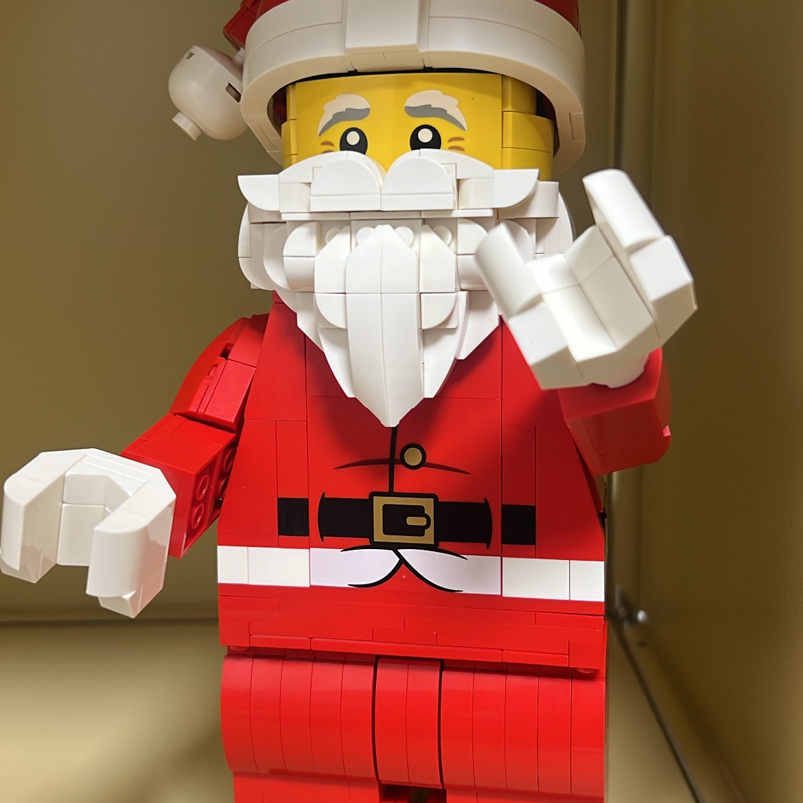 Lego Minifigures Up-Scaled Santa Minifigure, Lego Up-Scaled Lego Minifigure 착용 스타일 - 1