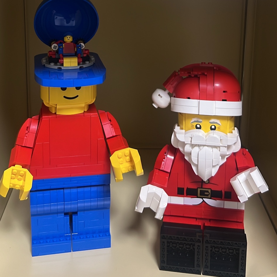Lego Minifigures Up-Scaled Santa Minifigure, Lego Up-Scaled Lego Minifigure 착용 스타일 - 2