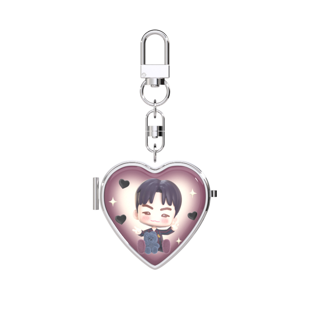 [퍼즐 세븐틴 X 어프어프] 거울 키링 (우지)([Puzzle SEVENTEEN X EARPEARP] Mirror Key Chain (WOOZI))