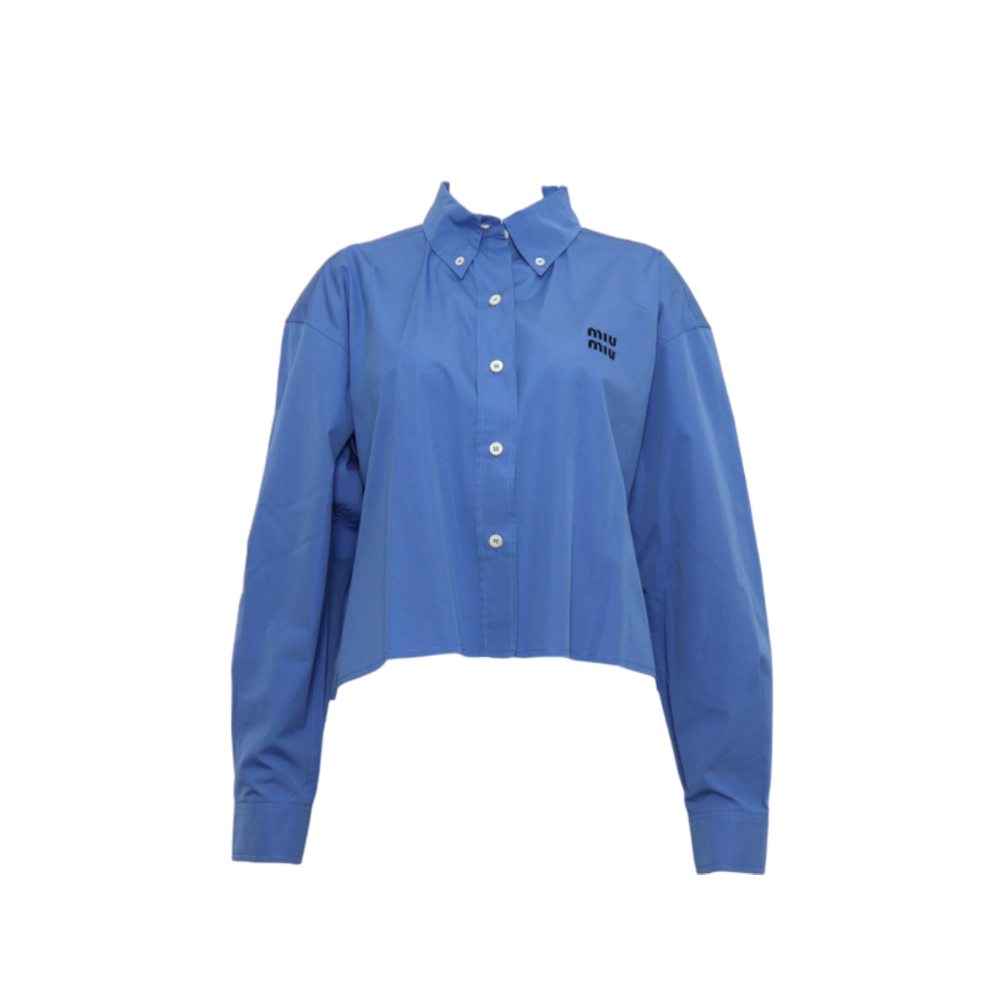 ITBUF2TADTW3 Miu Miu MK1659 Blue Poplin Women's Shirt