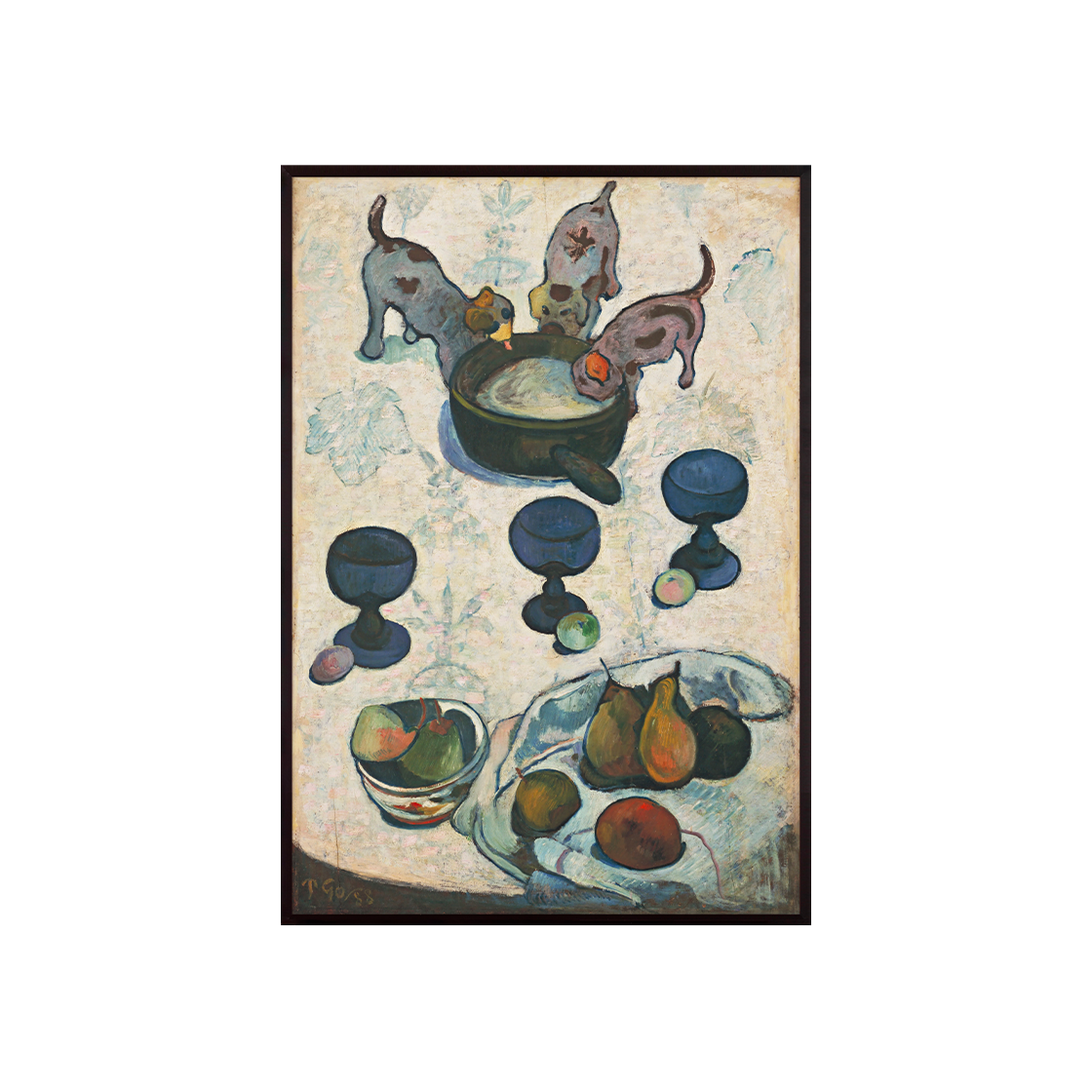[3% 적립] 프린트베이커리 폴 고갱, 강아지 세 마리와 정물화([3% 적립] Print Bakery  Paul Gauguin, Still Life with Three Puppies (1888))