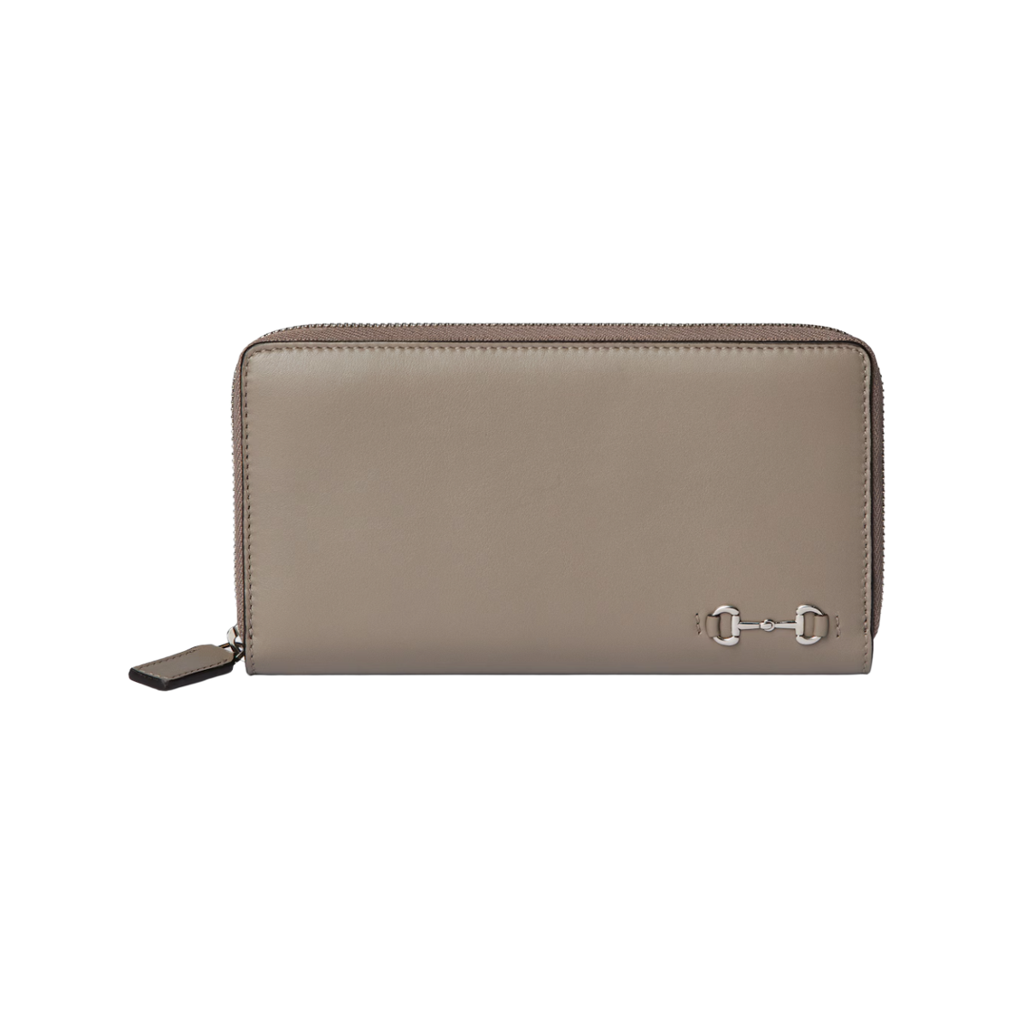 846954-AAFP1-2816 Gucci Zip Around Wallet with Horsebit Beige Leather