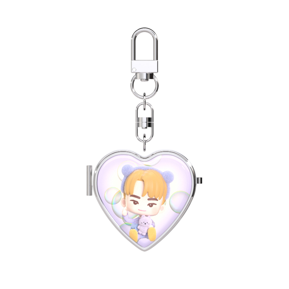 [퍼즐 세븐틴 X 어프어프] 거울 키링 (디노)([Puzzle SEVENTEEN X EARPEARP] Mirror Key Chain (DINO))