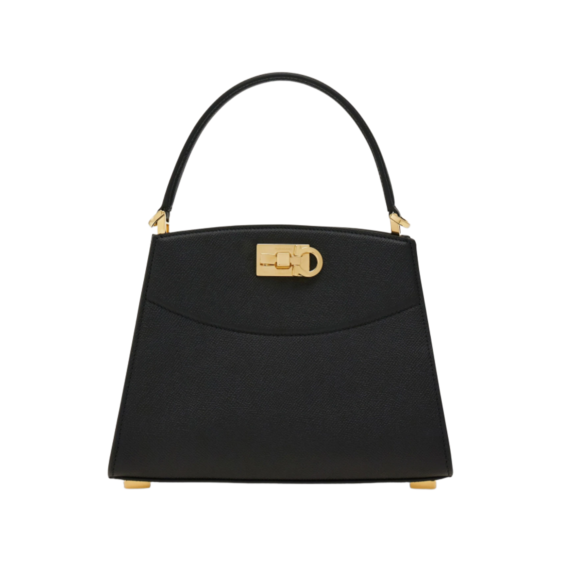 21A210-786122 Ferragamo New Ferragamo Studio Box Bag XS Black