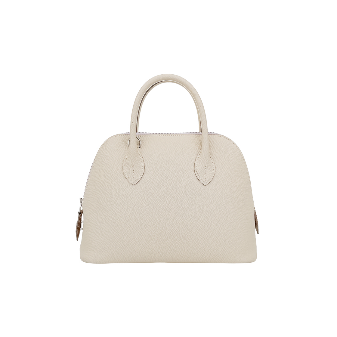 IT8CM95DJRQC Hermes Bolide 1923 25 in Cream/Camel Gold/Mauve Pale with Silver Hardware (5HB0665)