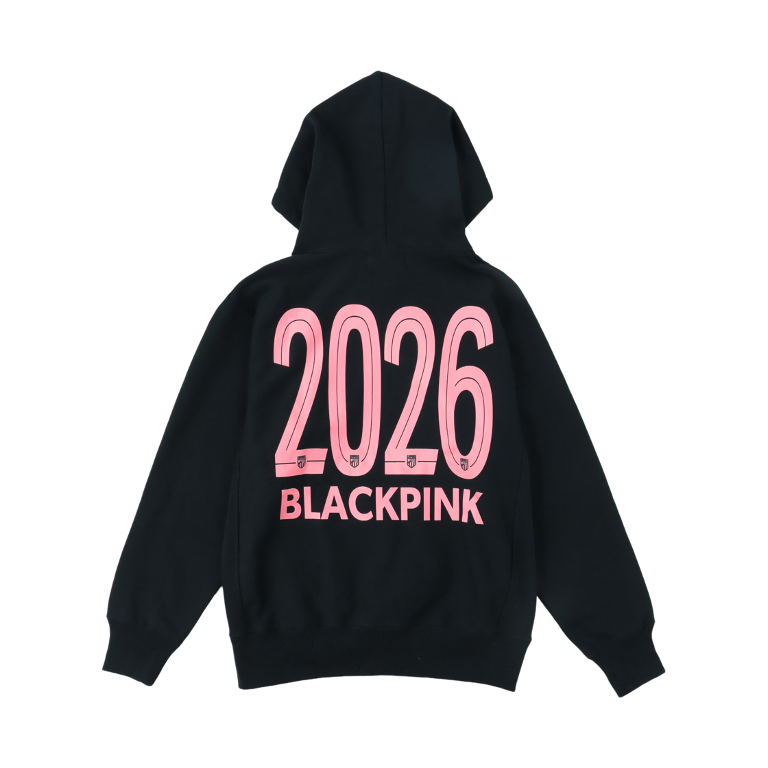 블랙핑크 x FC 도쿄 로고 후드 블랙(Blackpink x FC Tokyo Logo Hoodie Black) - 1