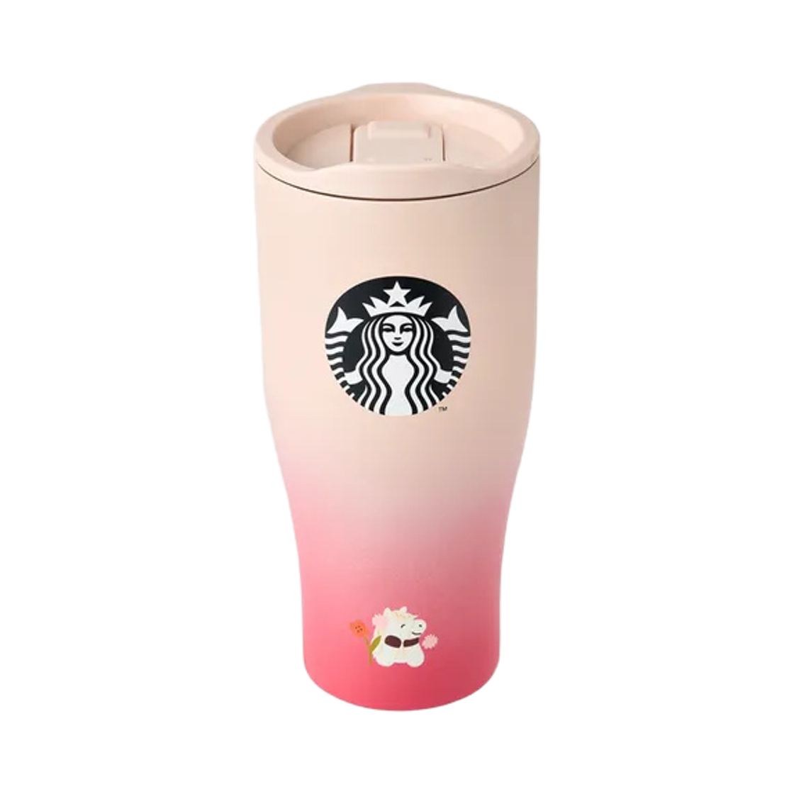 스타벅스 해피 포니 팜 SS 포니 앤 플라워 옴브레 텀블러 784ml(Starbucks Happy Pony Parm SS Pony & Flower Ombre Tumbler 784ml) - 1