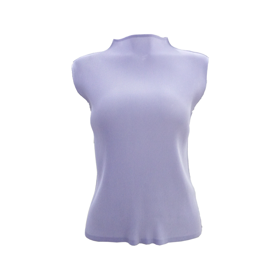 ITGK78SO794D Pleated Fleece Sleeveless Top - Lavender