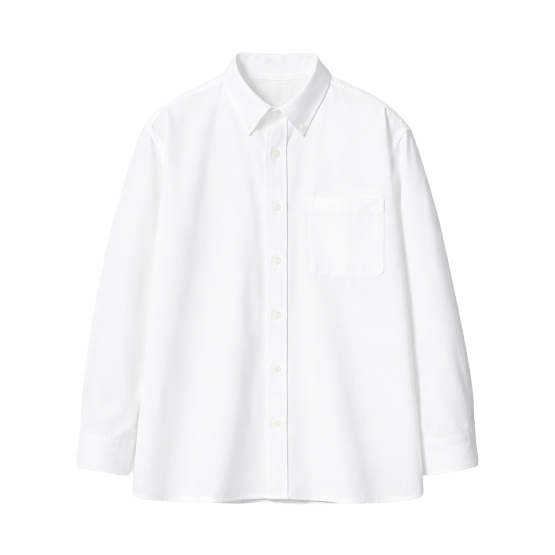 479996-00 Uniqlo Oxford Oversized Shirt White - JP