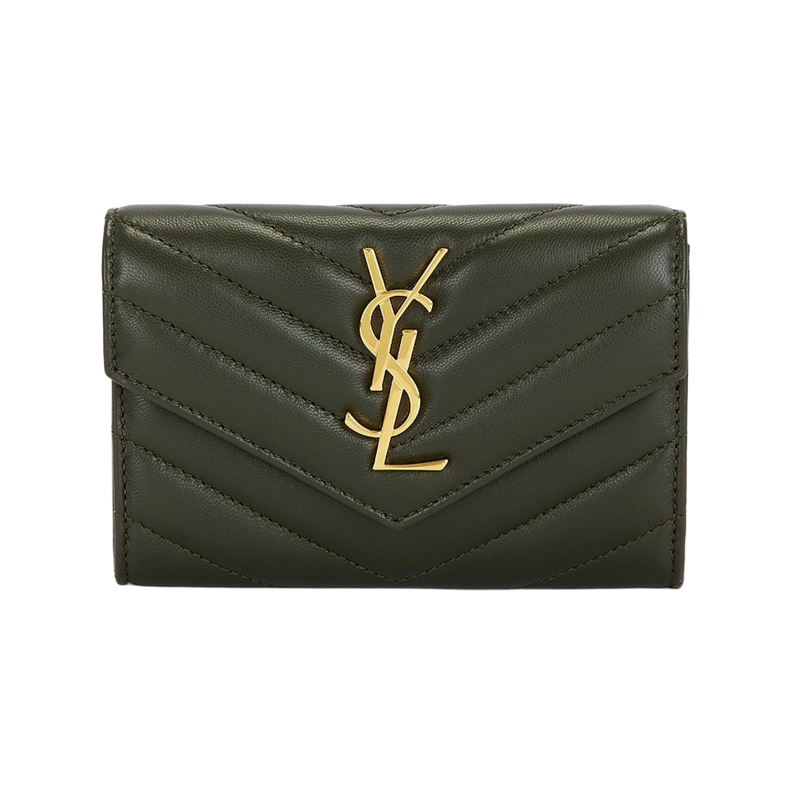 생로랑 램스킨 카산드라 월렛 올리브 우드(Saint Laurent Cassandre Wallet in Lambskin Olive Wood)