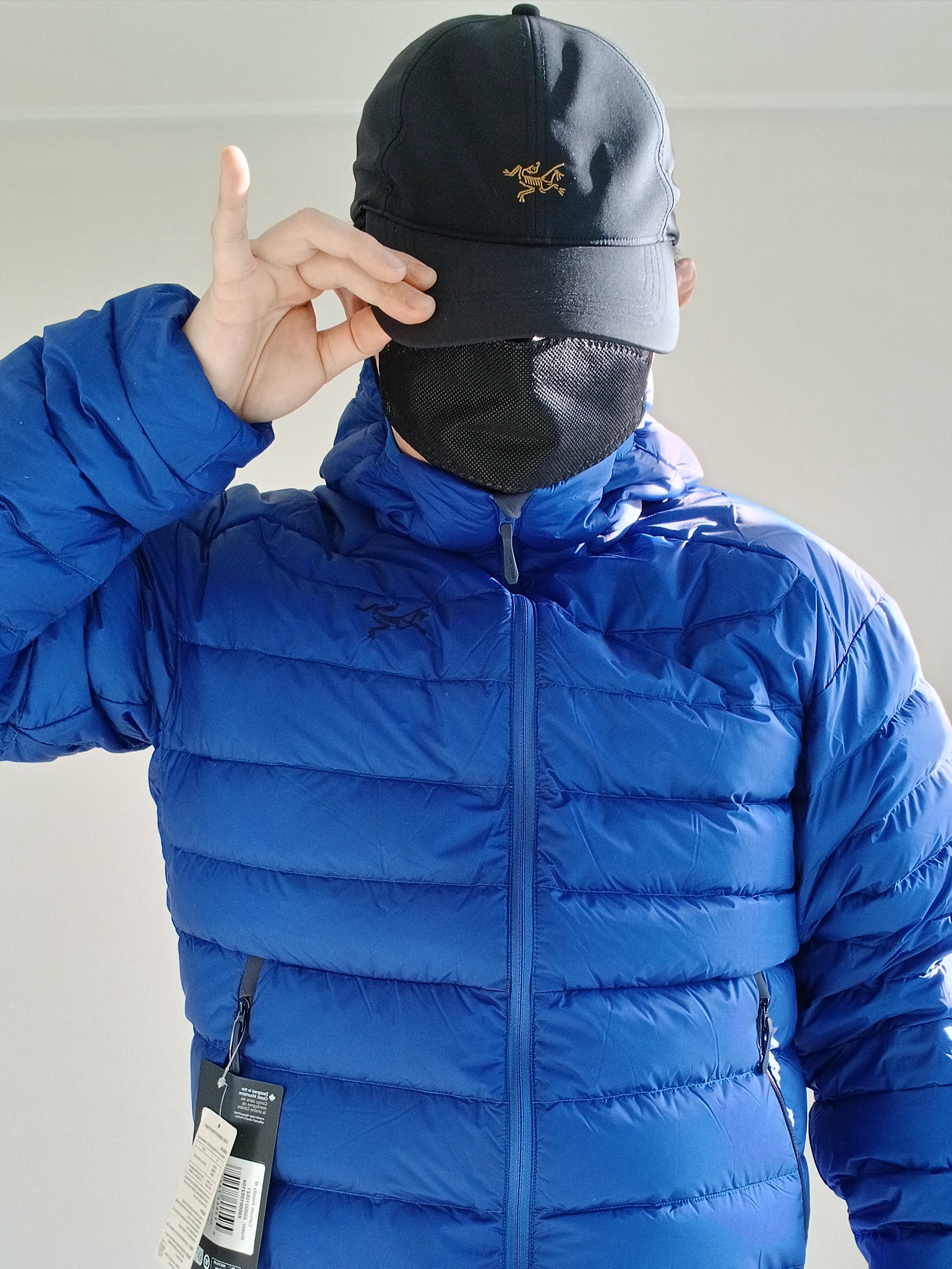 Arc'teryx Small Bird Cap Black, Arc'teryx Kragg Cotton Heatmap LS T-Shirt Black 착용 스타일 - 9
