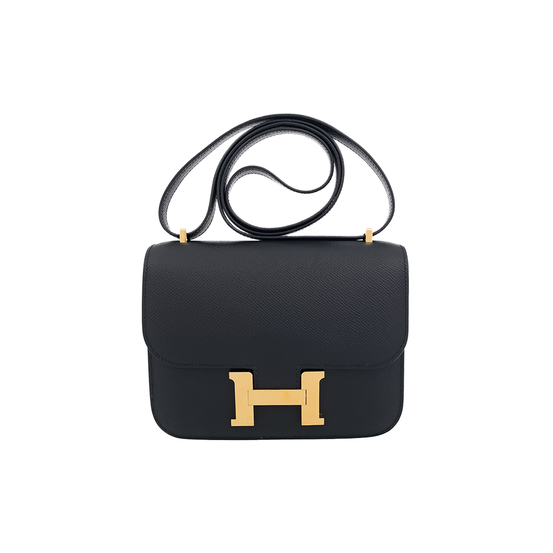 ITQVSEOD95PL Hermes Constance TPM Black with Gold Hardware