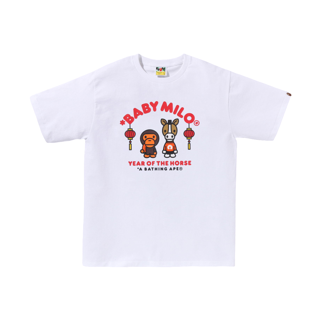 BAPE Year Of The Horse Baby Milo T-Shirt White