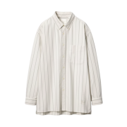 Uniqlo x JW Anderson Oxford Oversized Stripe Shirt Beige