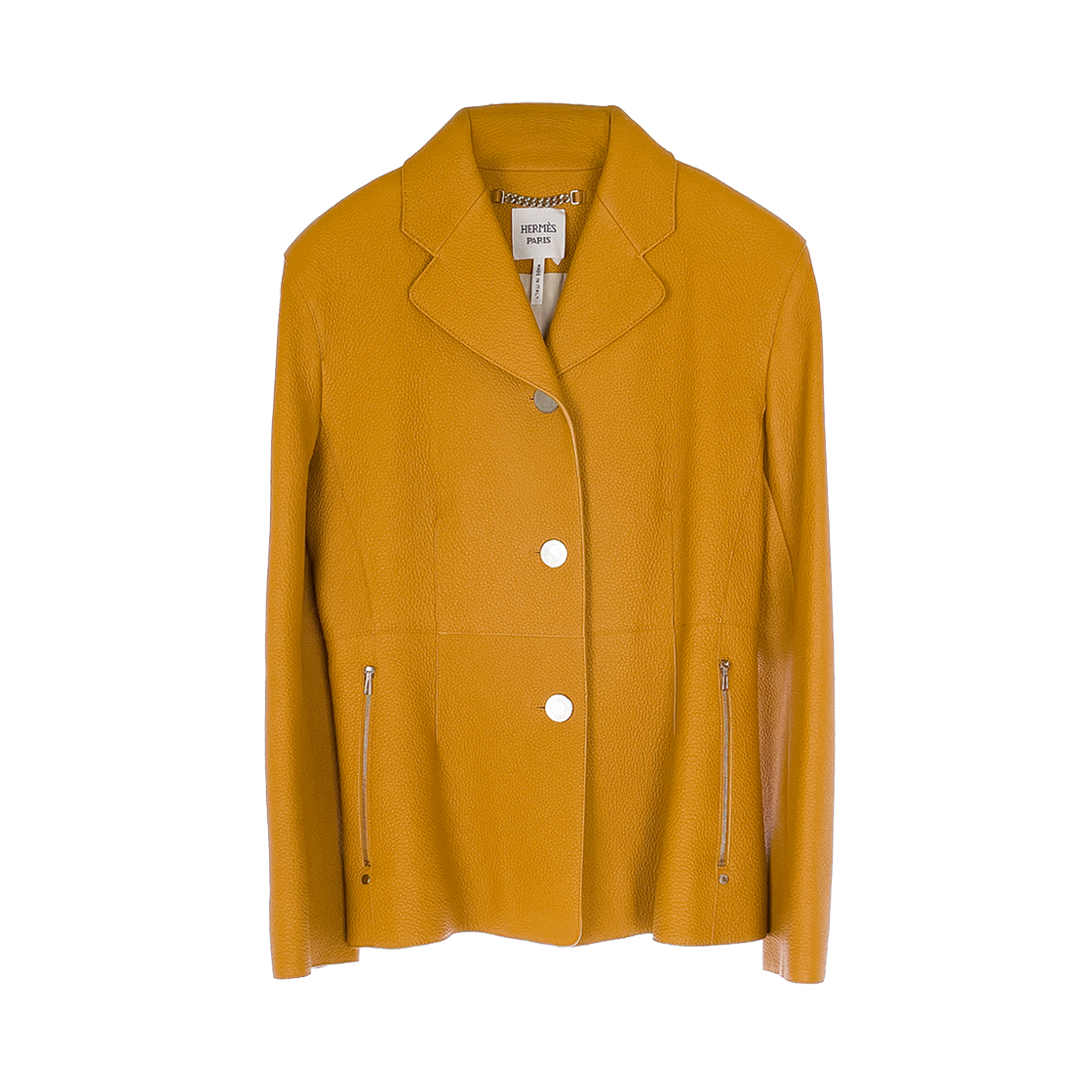 에르메스 디어스킨 3버튼 레더 자켓 36 잔느모르도레(5HA1447)(Hermes Deerskin 3-Button Leather Jacket 36 Jeanne Mordeau (5HA1447)) - 1