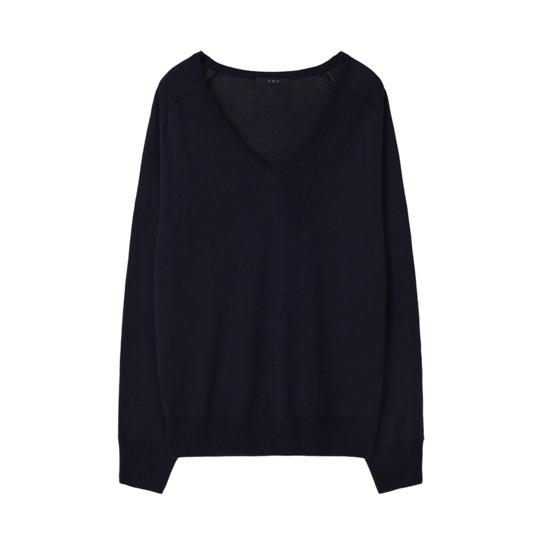 지비에이치 어페럴 루즈 브이넥 니트 / 네이비