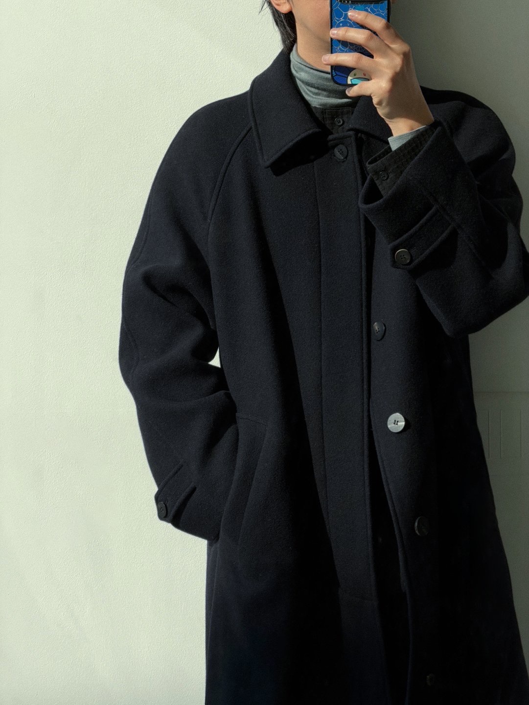 (W) Ader Error Duriat Shirt Noir, Ader Error Product 76 Noir 착용 스타일 - 1
