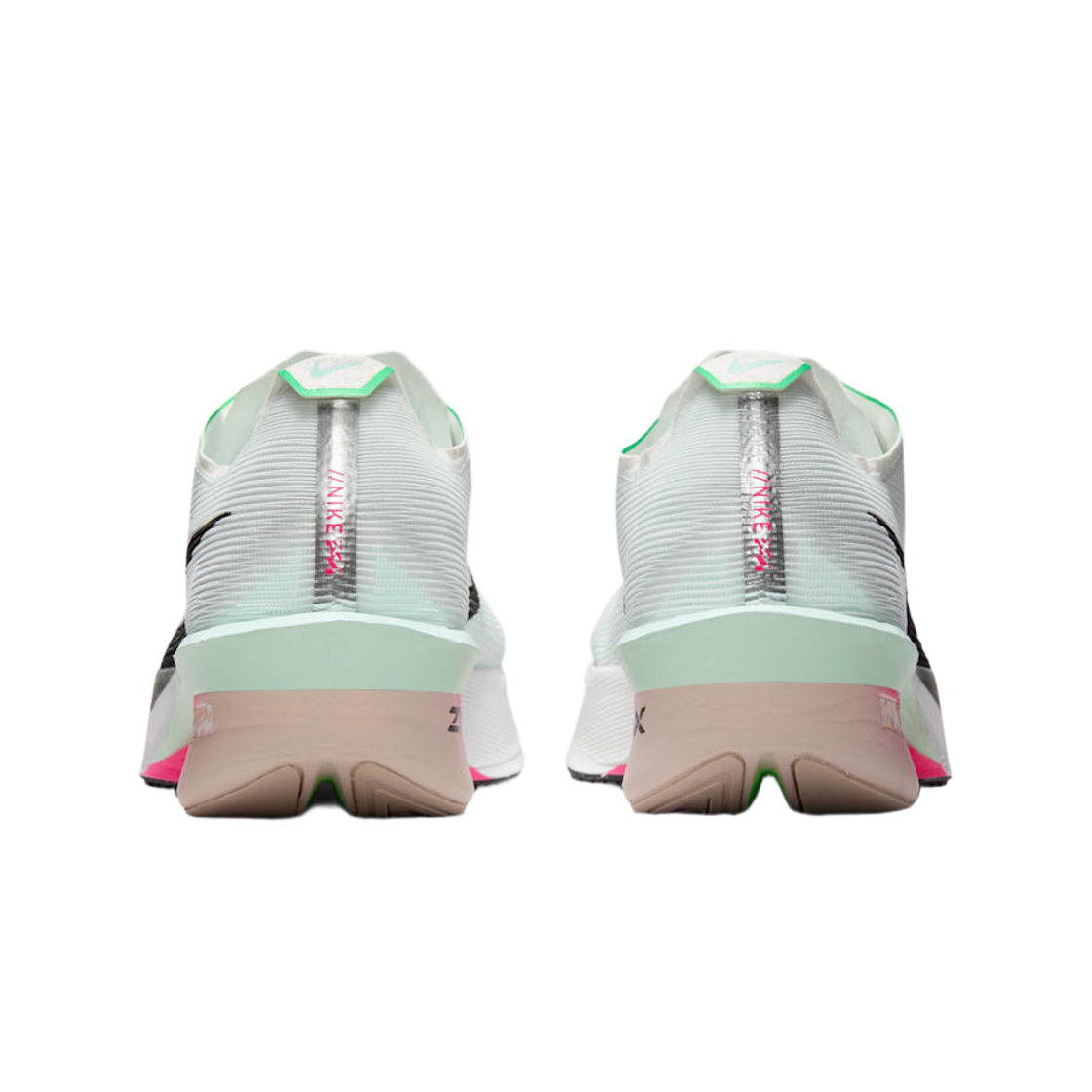 (W) 나이키 줌X 베이퍼플라이 넥스트% 4 화이트 하이퍼 핑크((W) Nike ZoomX Vaporfly Next% 4 White Hyper Pink) - 3