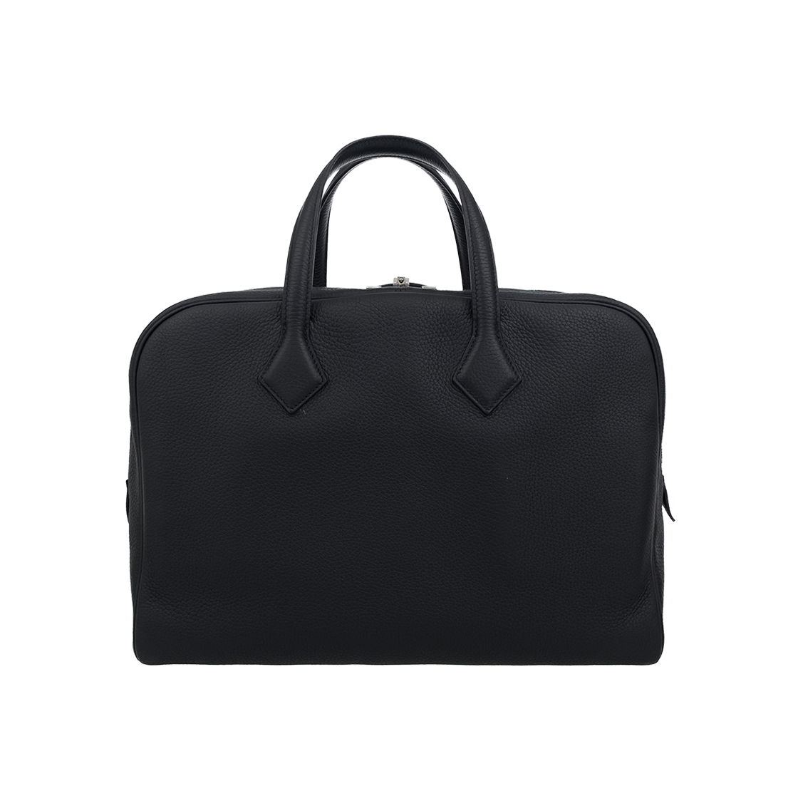 ITK3TB6L24WS Hermes Victoria 2 12H Briefcase Black with Silver Hardware