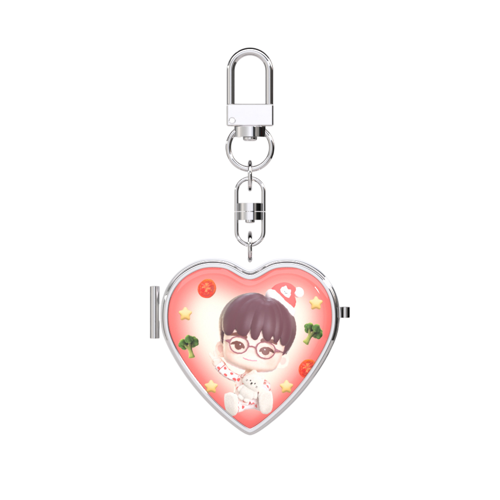 [퍼즐 세븐틴 X 어프어프] 거울 키링 (디케이)([Puzzle SEVENTEEN X EARPEARP] Mirror Key Chain (DK))