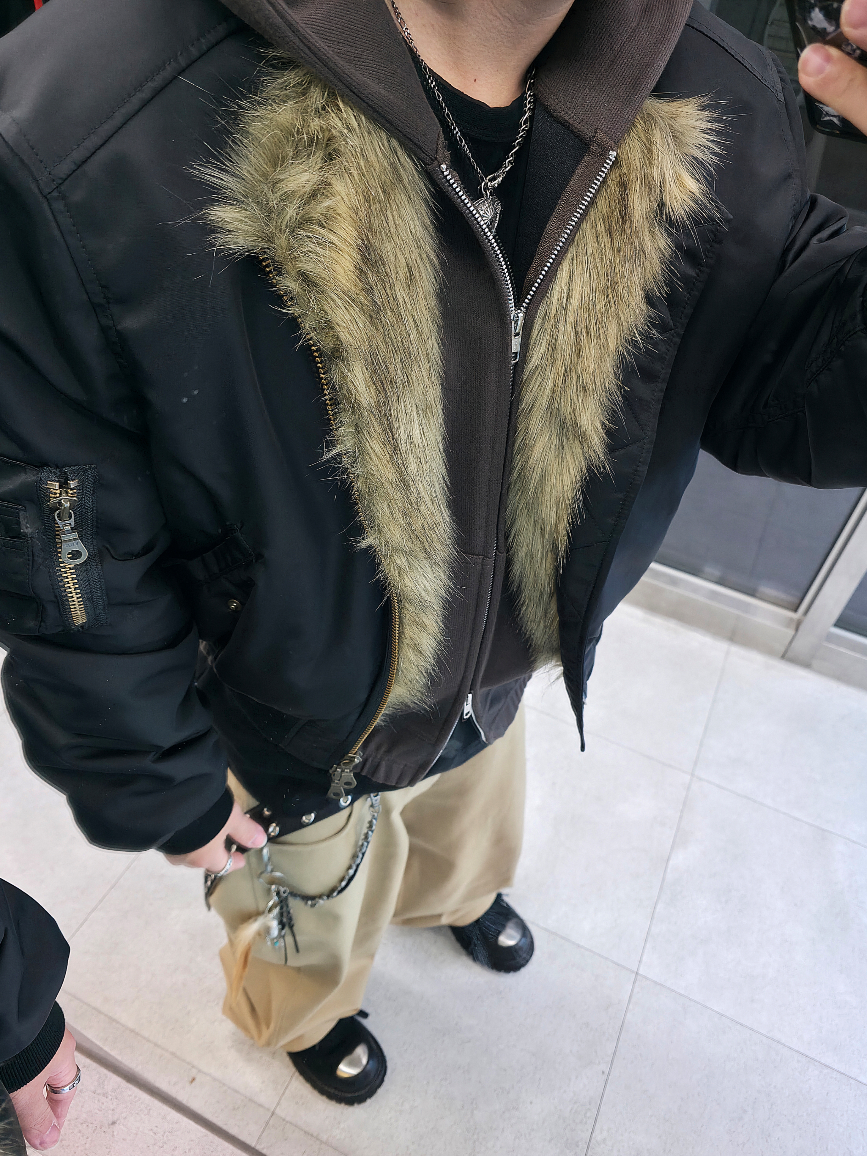 Fullcount 6 Panel Denim Baseball Cap F Patch Indigo Blue, Kamien x MJD Double Hole Belt Black Shearling Calfskin 착용 스타일 - 8