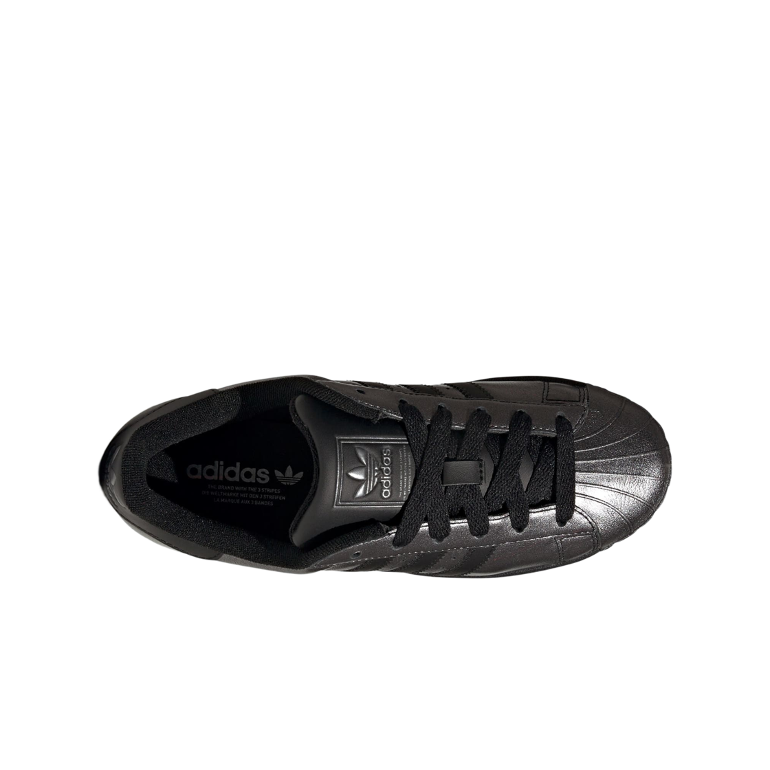 (W) 아디다스 오리지널스 슈퍼스타 2 코어 블랙 아이언 메탈릭((W) Adidas Originals Superstar II Core Black Iron Metallic) - 2