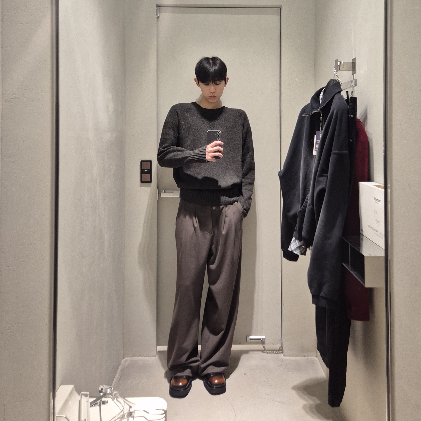 Eytys Savoy Leather Amber - 25FW 착용 스타일 - 1