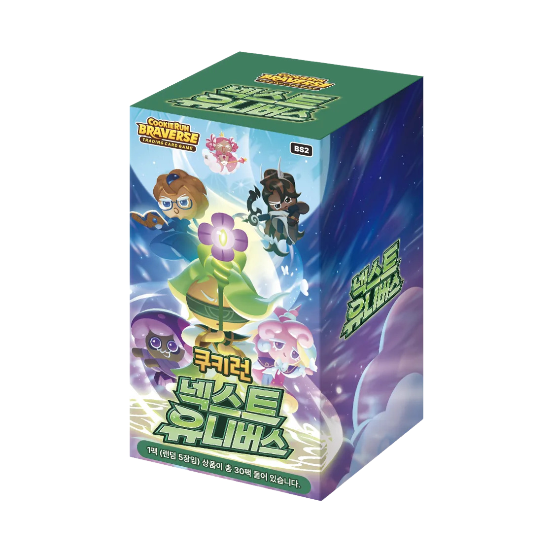 쿠키런 TCG 쿠키런 브레이버스 카드 게임 부스터 팩 넥스트 유니버스 (30팩/한글판)(Cookie Run TCG Cookie Run Braverse Card Game Booster Pack Next Universe (Pack of 30/Korean Ver.))