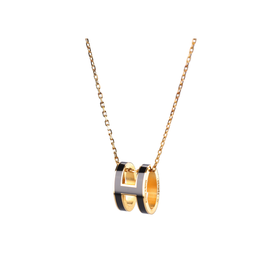 ITHLKTW37API Hermes H147991FP Pop H Pendant Noir Gold