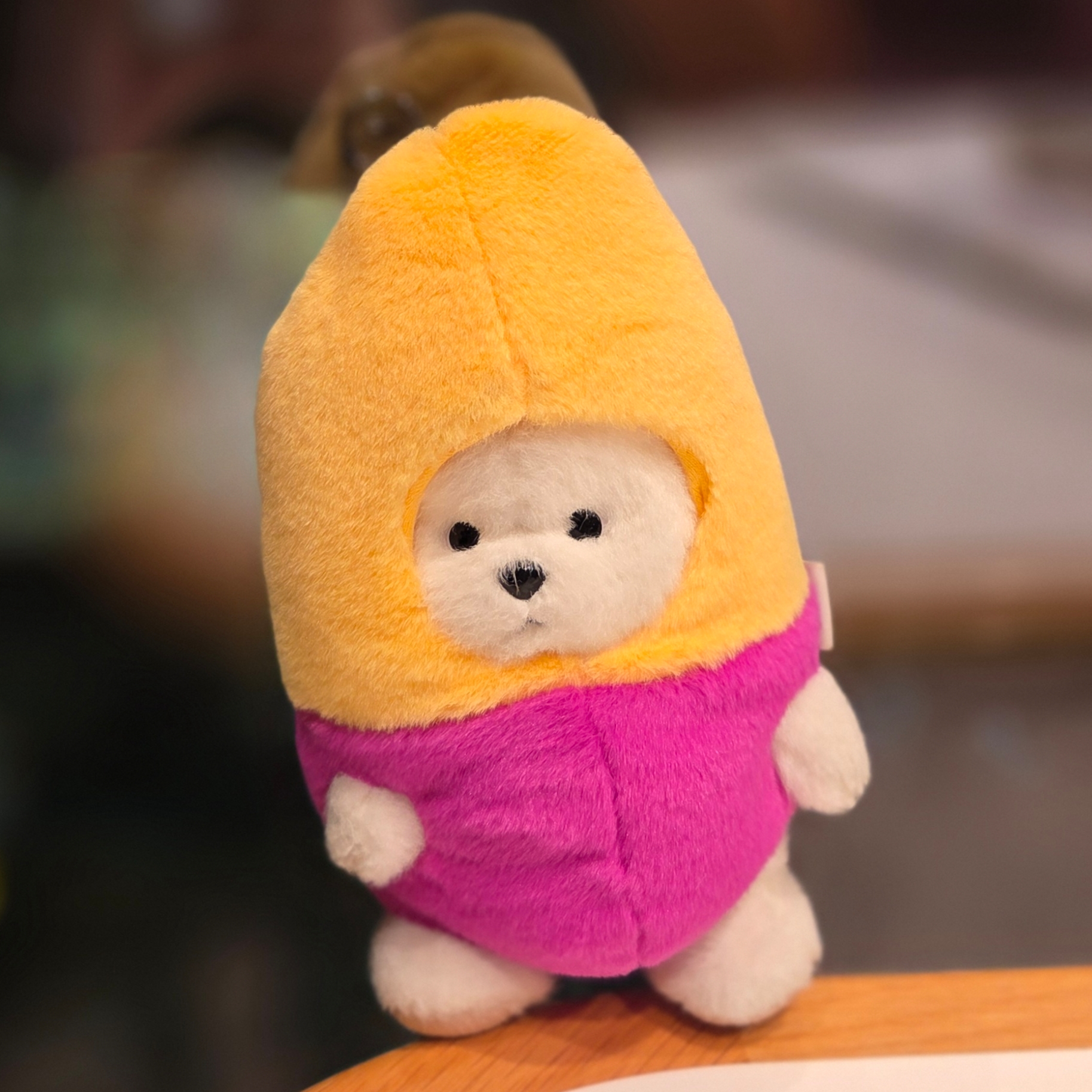 Teddy Tales Lina Bear Short Hear S White 착용 스타일