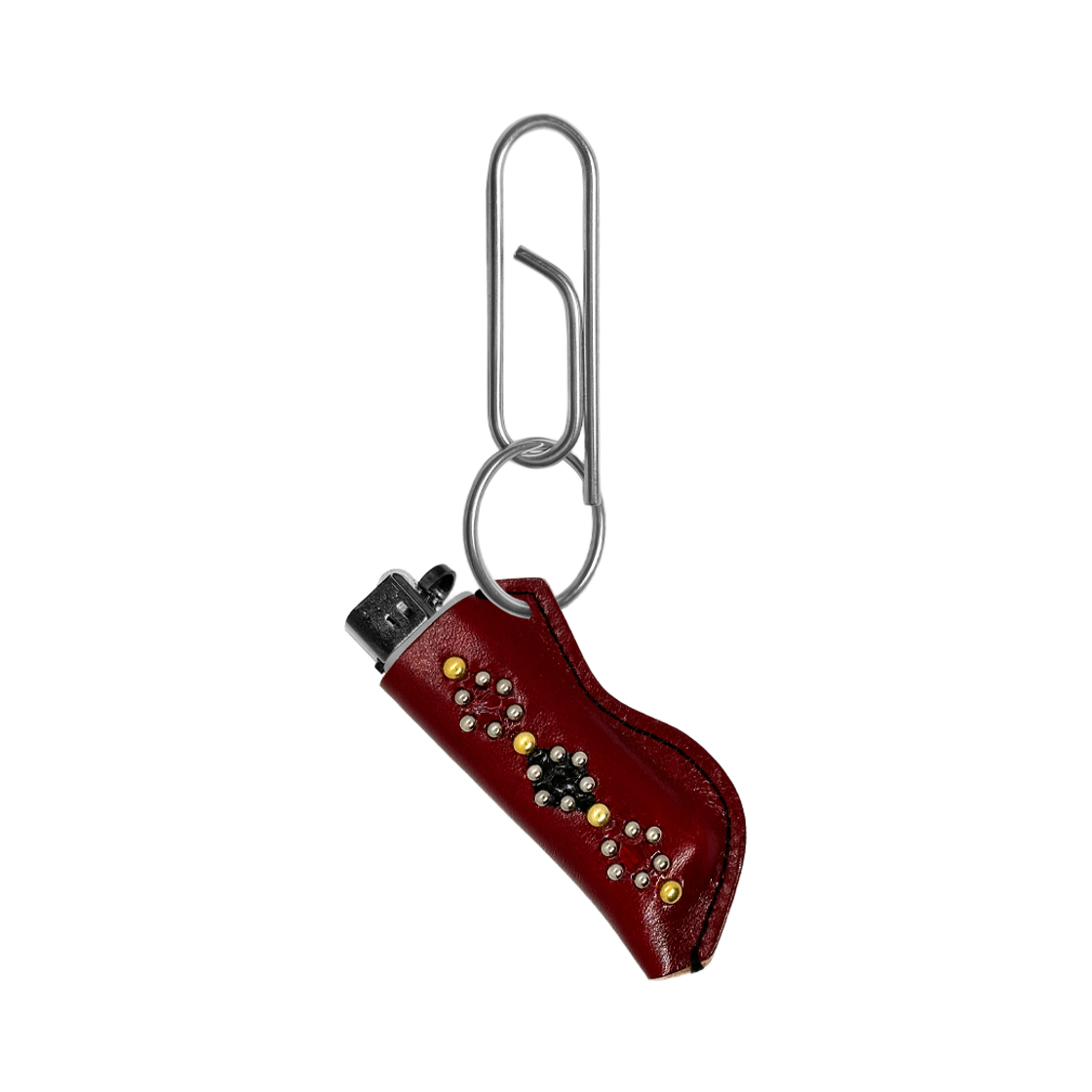 더트냅 다이아몬드 레더 라이터 홀더 키링 레드(DIRT NAP Diamond Leather Lighter Holder Keyring Red)