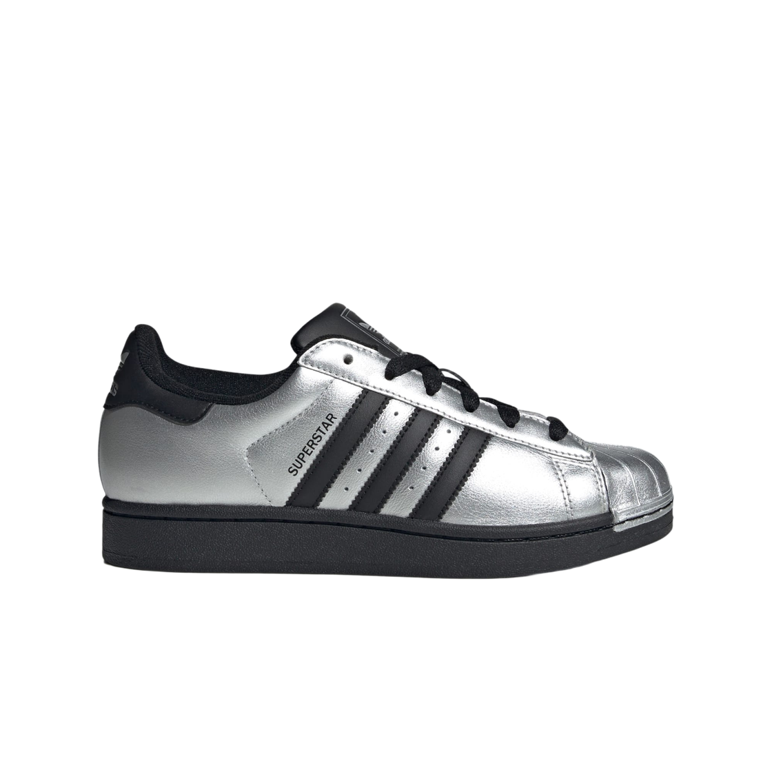 (W) 아디다스 오리지널스 슈퍼스타 2 실버 메탈릭 코어 블랙((W) Adidas Originals Superstar II Silver Metallic Core Black) - 1