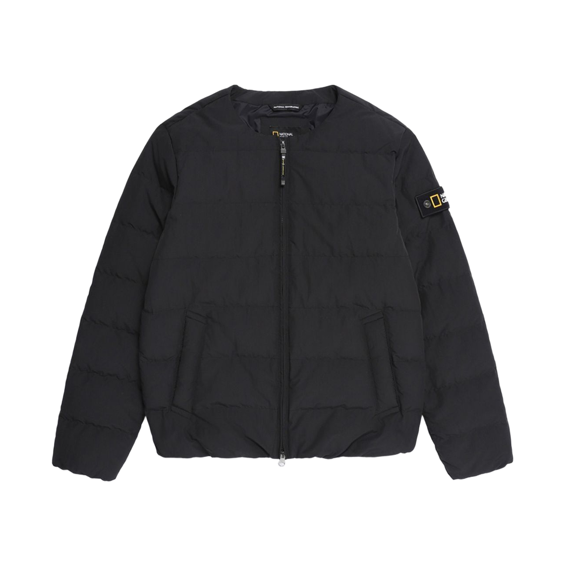 N254UDW029 National Geographic Heron U Neck Lightweight Goose Down Jumper Black