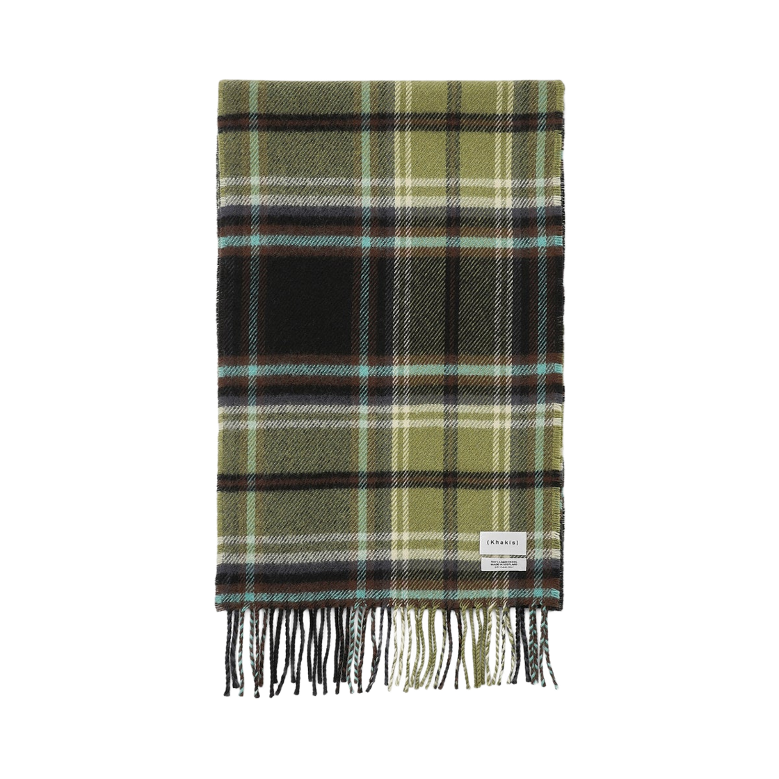 카키스 스카치 플레이드 머플러 블랙(Khakis Scotch Plaid Muffler Black)