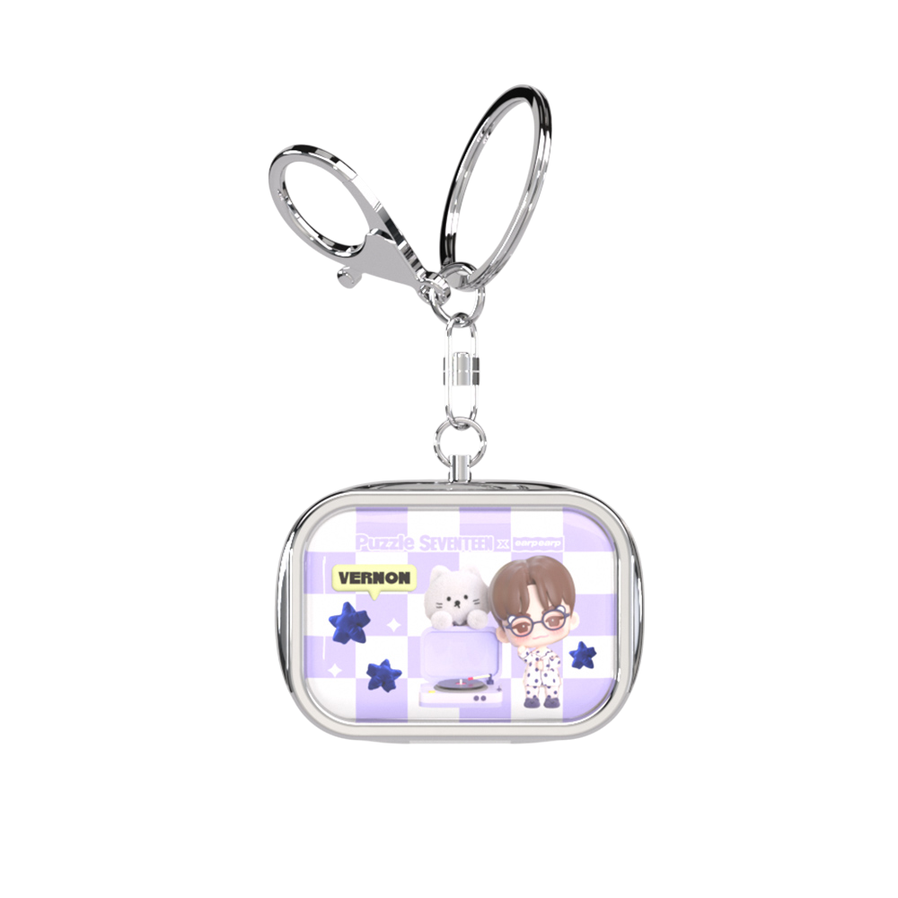 [퍼즐 세븐틴 X 어프어프] 틴케이스 키링 (버논)([Puzzle SEVENTEEN X EARPEARP] Tin Case Key Chain (VERNON))
