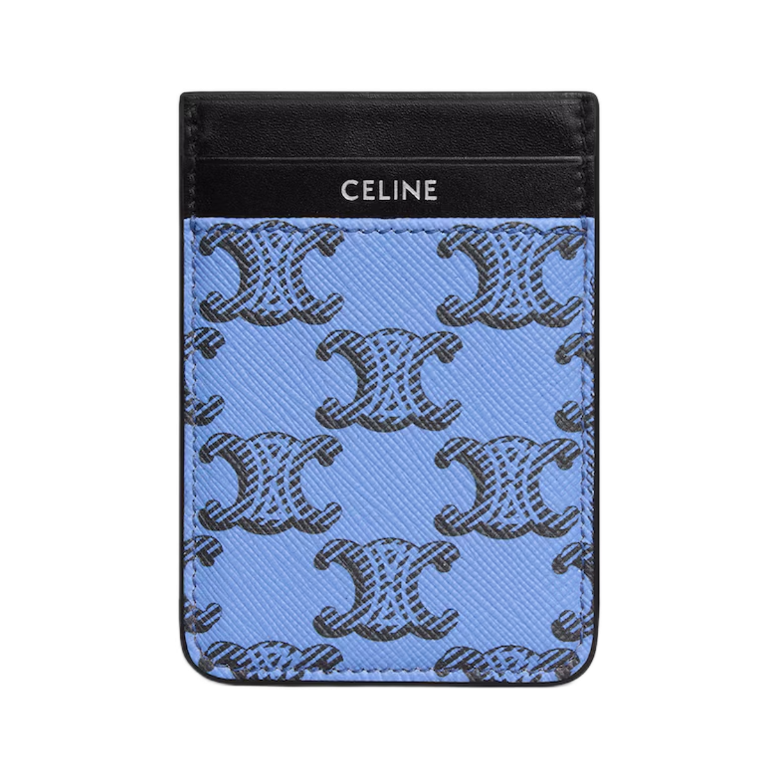 셀린느 트리옹프 캔버스 카프스킨 마그넷 카드 홀더 울트라 블루(Celine Triomphe Canvas Calfskin Magnet Card Holder Ultra Blue)
