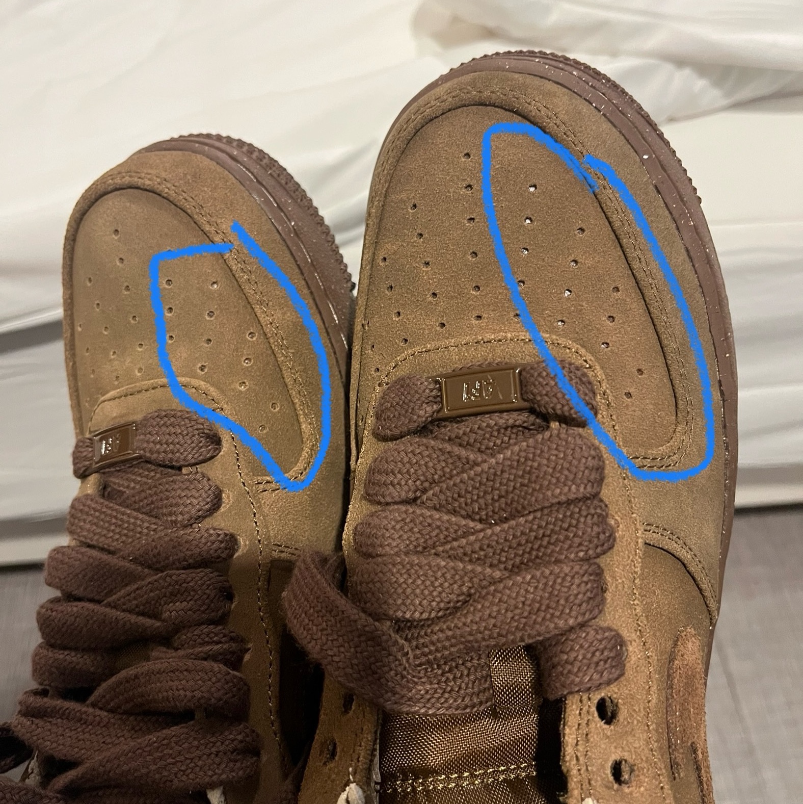 (W) Nike Air Force 1 '07 Cacao Wow 착용 스타일 - 1
