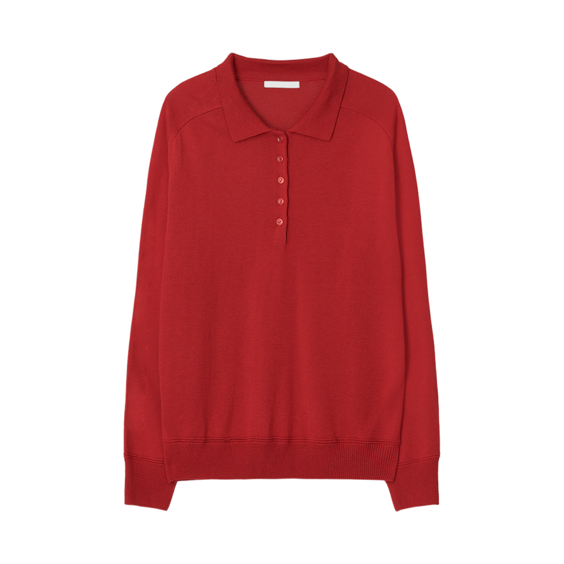 지비에이치 어페럴 울 실크 폴로 니트 / 레드