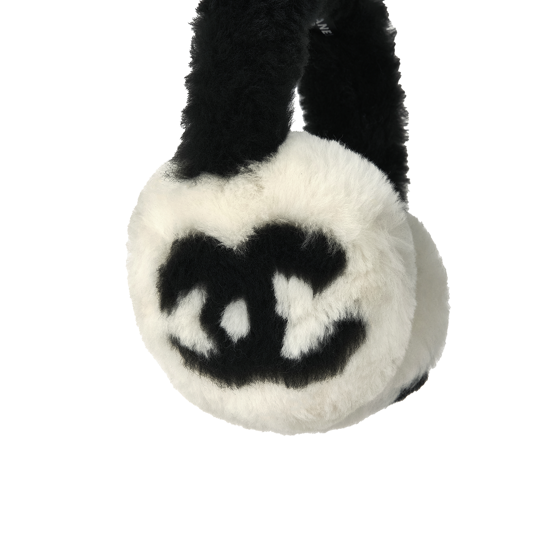 샤넬 이어머프 셔링 램스킨 에크루 블랙(Chanel Earmuffs Shearling Lambskin Ecru Black) - 2