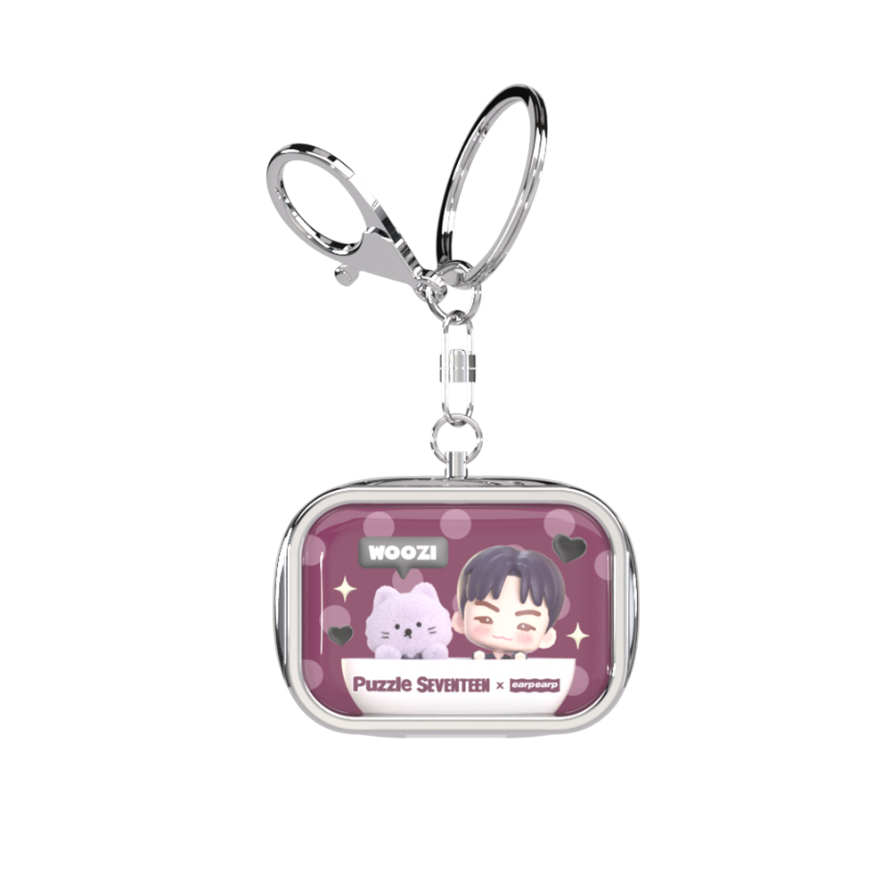 [퍼즐 세븐틴 X 어프어프] 틴케이스 키링 (우지)([Puzzle SEVENTEEN X EARPEARP] Tin Case Key Chain (WOOZI))