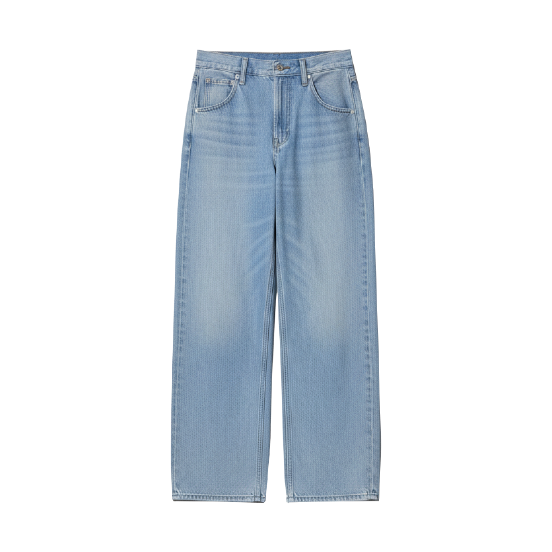 482280-62 Uniqlo Baggy Curve Jeans Blue - JP