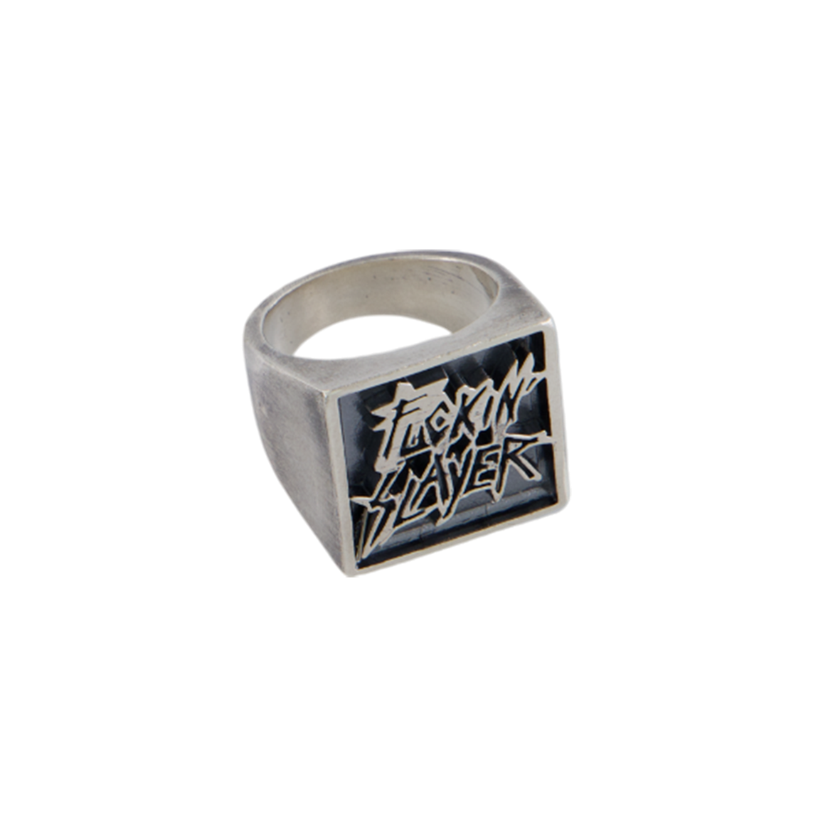 슬레이어 언더마이카 Fxxkin 슬레이어 925 실버 링 앤틱 실버(SLAYER Undermycar Fuckin Slayer 925 Silver Ring Antique Silver)