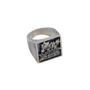 SLAYER Undermycar Fuckin Slayer 925 Silver Ring Antique Silver