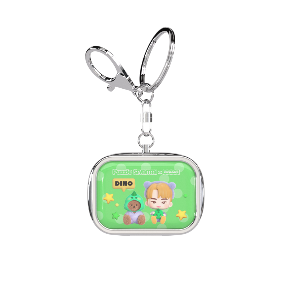 [퍼즐 세븐틴 X 어프어프] 틴케이스 키링 (디노)([Puzzle SEVENTEEN X EARPEARP] Tin Case Key Chain (DINO))