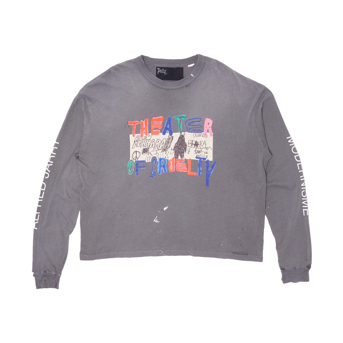 팔리 할리우드 시어터 오브 크루티 롱슬리브 티셔츠 블랙(Paly Hollywood Theater of Cruelty Long Sleeve T-Shirt Black)