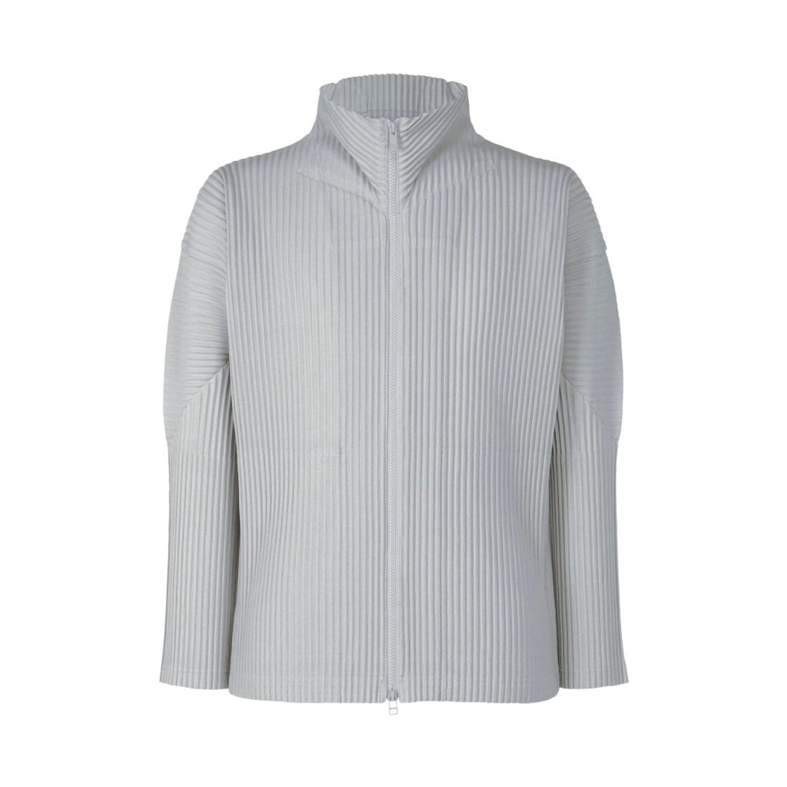 옴므 플리세 이세이 미야케 베이직 집업 자켓 라이트 그레이(Homme Plisse Issey Miyake Basics Zip Up Jacket Light Grey)
