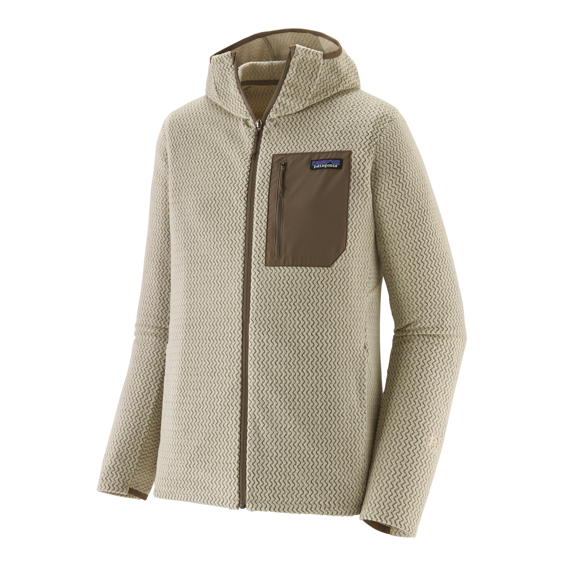 40256 Patagonia R1 Air Fleece Full-Zip Hoody Pelican